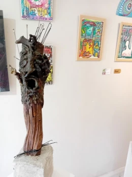 Atelier du pont de pierre - <p>Sculpture Anne de Crécy dessin Alain Zarouati</p> - Anne de Crécy
