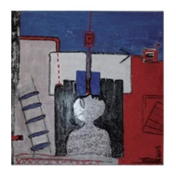 THEATRE DE MÉMOIRE 7 - acrylique sur toile 100cm x 100cm - 2008 - 2500 € 