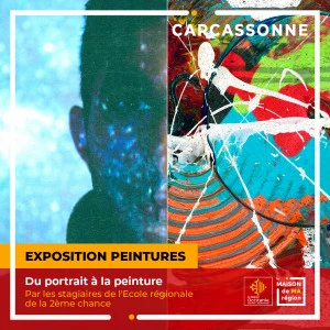 Affiche Exposition "Du portrait à la peinture"