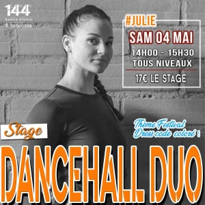 Affiche Stage Dancehall en duo avec Julie Dumas