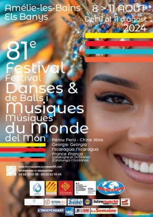 Affiche Festival Danses et Musiques du Monde d'Amélie-les-Bains