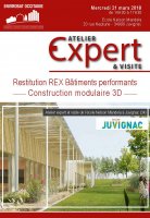 Affiche Atelier Expert - Restitution REX Bâtiments performants : construction modulaire 3D