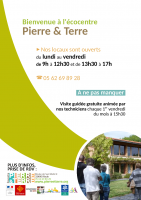 Affiche Visite guidée de l'écocentre Pierre et Terre