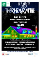 Affiche Nuit de la thermographie à Esterre - jeudi 1 février 2018 à 18h30
