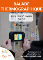 Affiche BALADE THERMOGRAPHIQUE " À la poursuite de la chaleur perdue !"