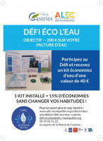Affiche ATELIER EAU : faire des économies avec du matériel hydro-économe