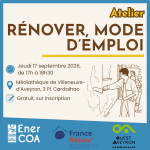 Affiche Atelier - Rénover, mode d'emploi