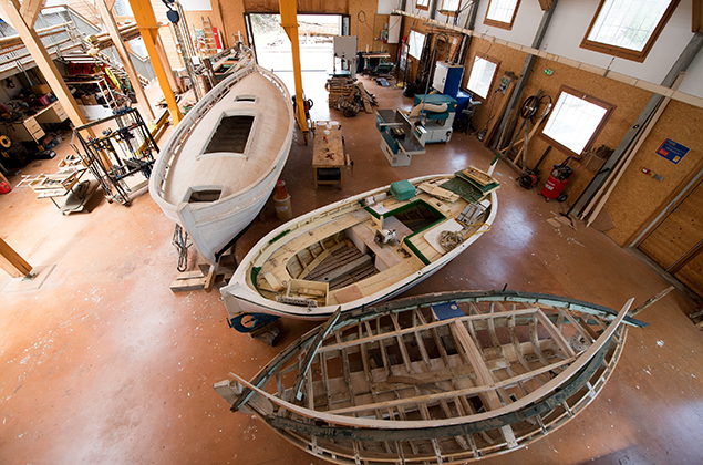 L'atelier des barques à Paulilles, valorisation du patrimoine maritime Nord Catalan, restauration d'une collection de barques "catalanes"